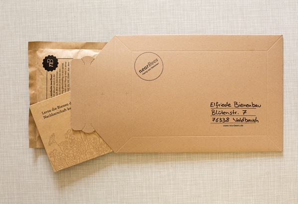  honey in envelope home from nearBees | GourmetGuerilla.com 