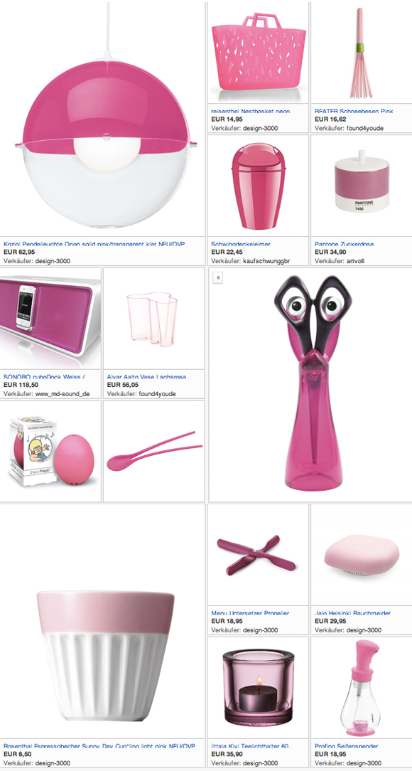 GourmetGuerilla eBay Collections Pink #gourmetguerilla